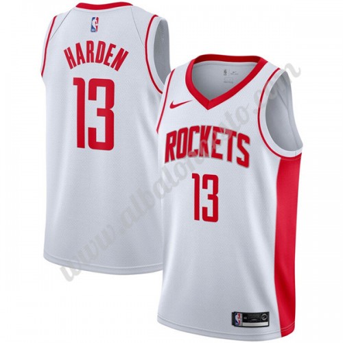 Declaración Mirilla Es Camisetas Baloncesto NBA Houston Rockets 2019-20 James Harden 13# Blanco  Association Edition Swingman
